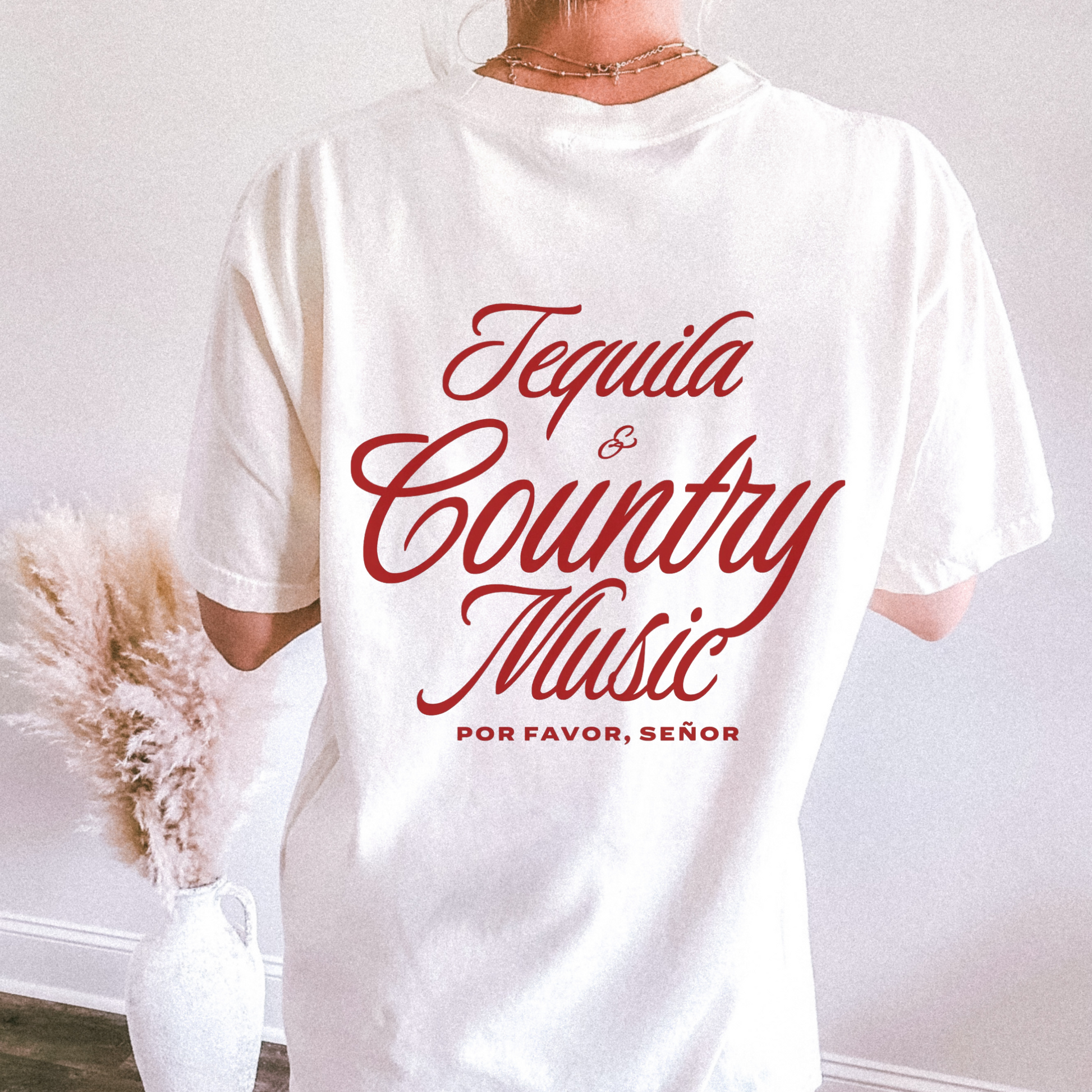 Hey Jude Graphic Tees Tequila & Country Music Western Tee - Comfort Colors 1717 | Everyday Customs Co. - Apparel & Accessories