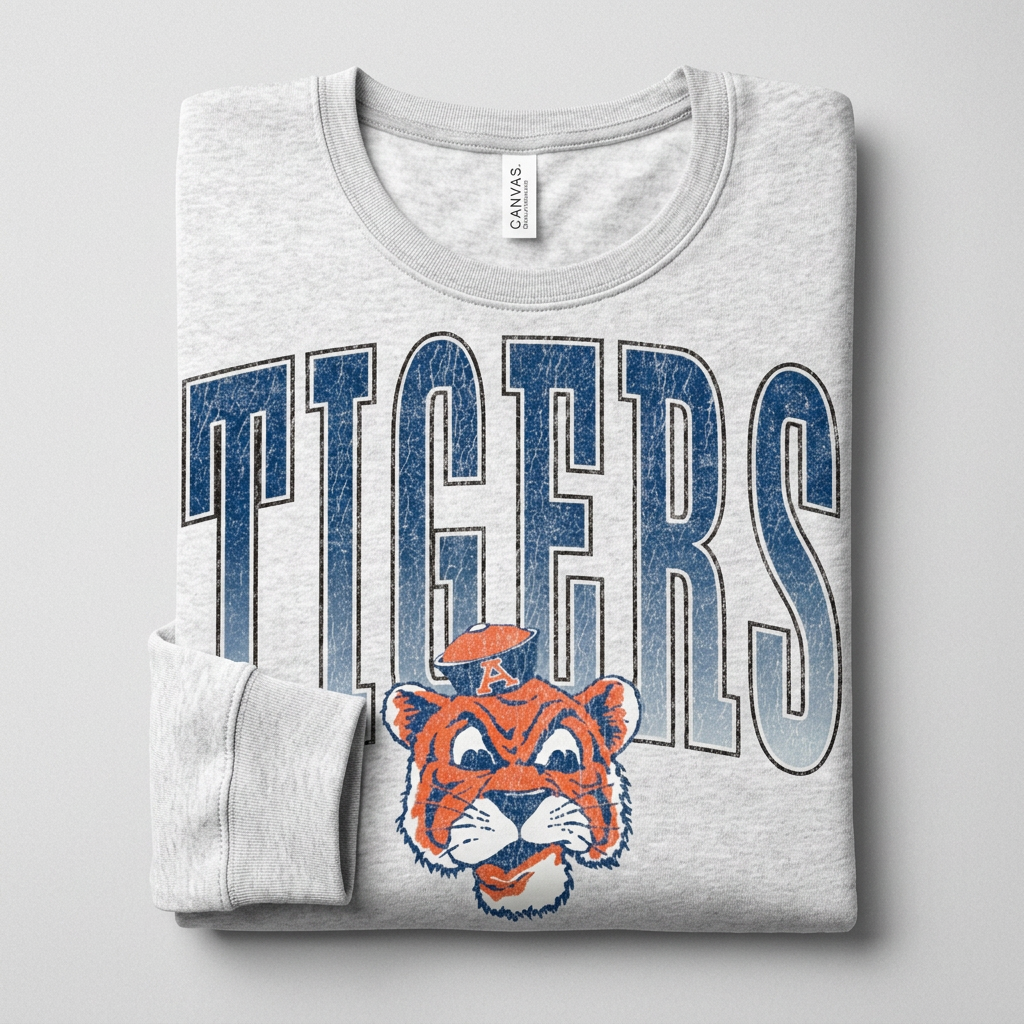 Everyday Customs Co. Auburn Tigers Sweatshirt - In-House Crafted Fan Gear | Everyday Customs Co. - Sweatshirts