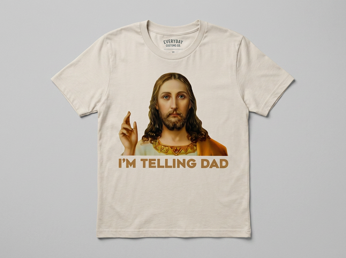Everyday Customs Co. Im Telling Dad T-Shirt - Funny Graphic Tee | Everyday Customs Co. - T-Shirts