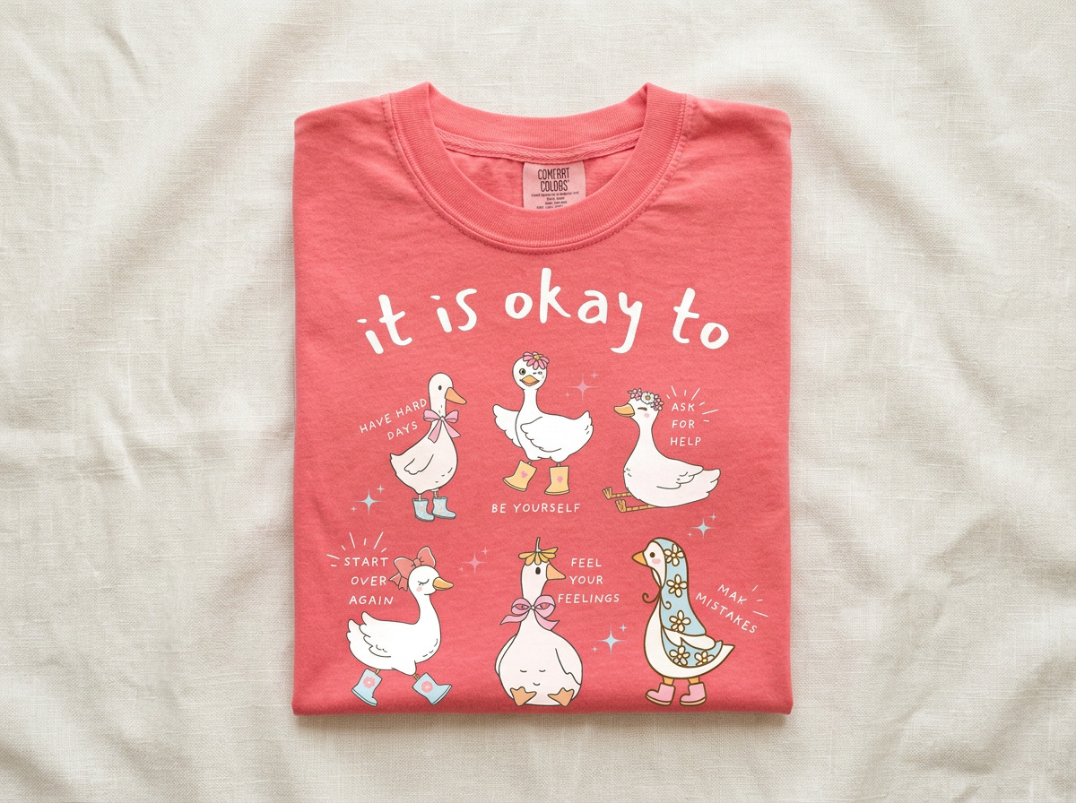 Everyday Customs Co. It Is Okay to Duck T-Shirt - Crafted In-House Cotton Tee | Everyday Customs Co. - T-Shirts