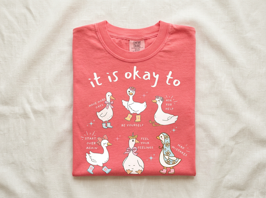 Everyday Customs Co. It Is Okay to Duck T-Shirt - Crafted In-House Cotton Tee | Everyday Customs Co. - T-Shirts