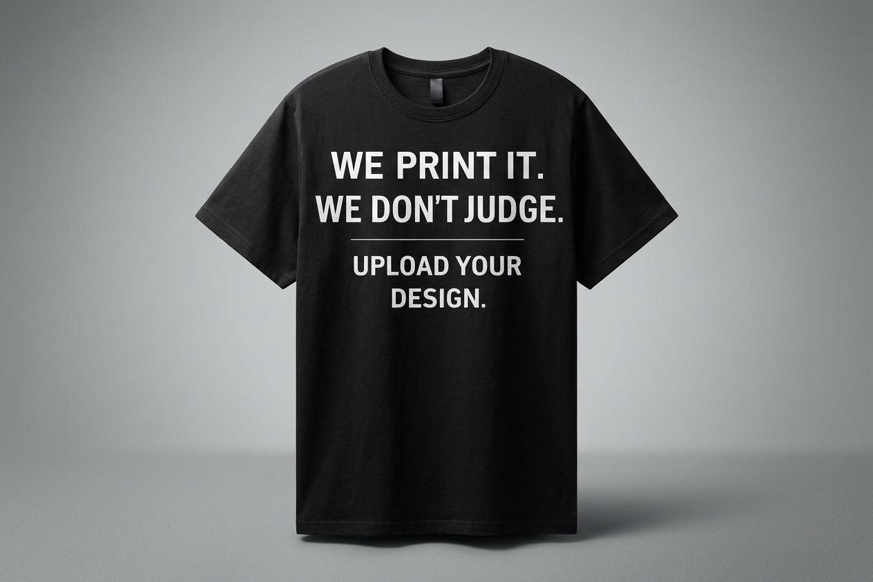 Everyday Customs Co. Custom Cotton T-Shirt - In-House DTF Brand Printing | Everyday Customs Co. - Apparel & Accessories
