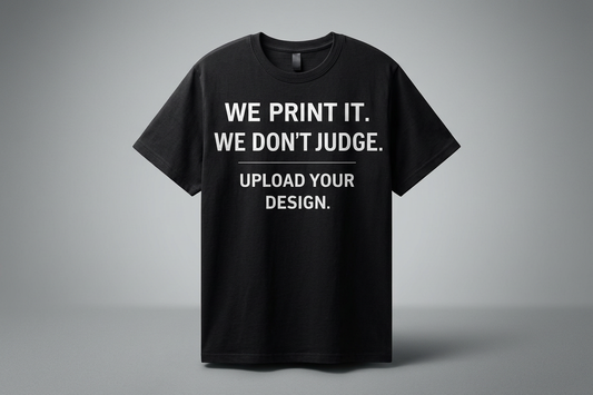 Everyday Customs Co. Custom Cotton T-Shirt - In-House DTF Brand Printing | Everyday Customs Co. - Apparel & Accessories