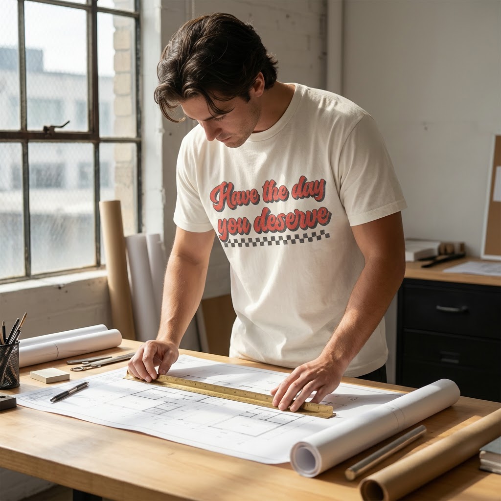 Everyday Customs Co. Have The Day You Deserve Retro Shirt - Heavyweight Cotton Graphic Tee | Everyday Customs Co. - Apparel & Accessories