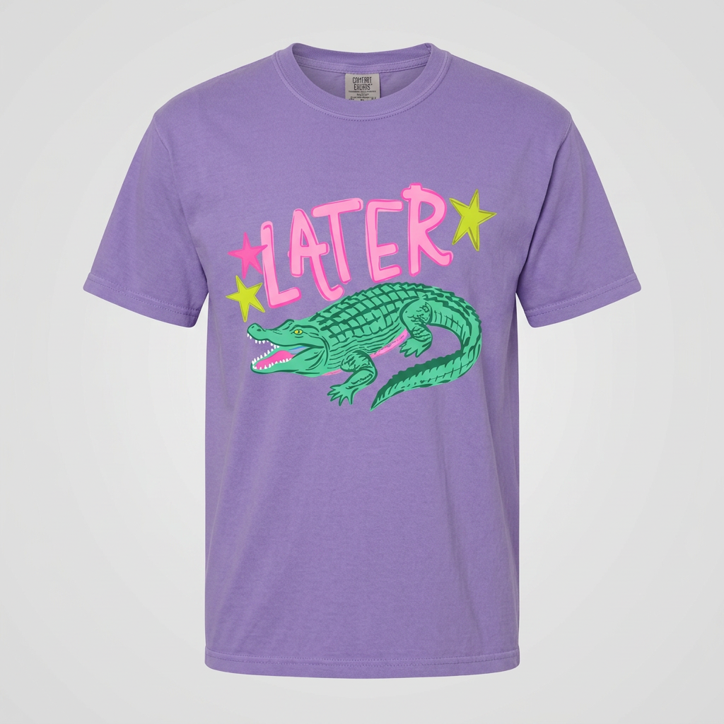 Everyday Customs Co. Later Gator Afterwhile Gator Graphic Tee - Crafted with Purpose | Everyday Customs Co. - T-Shirts