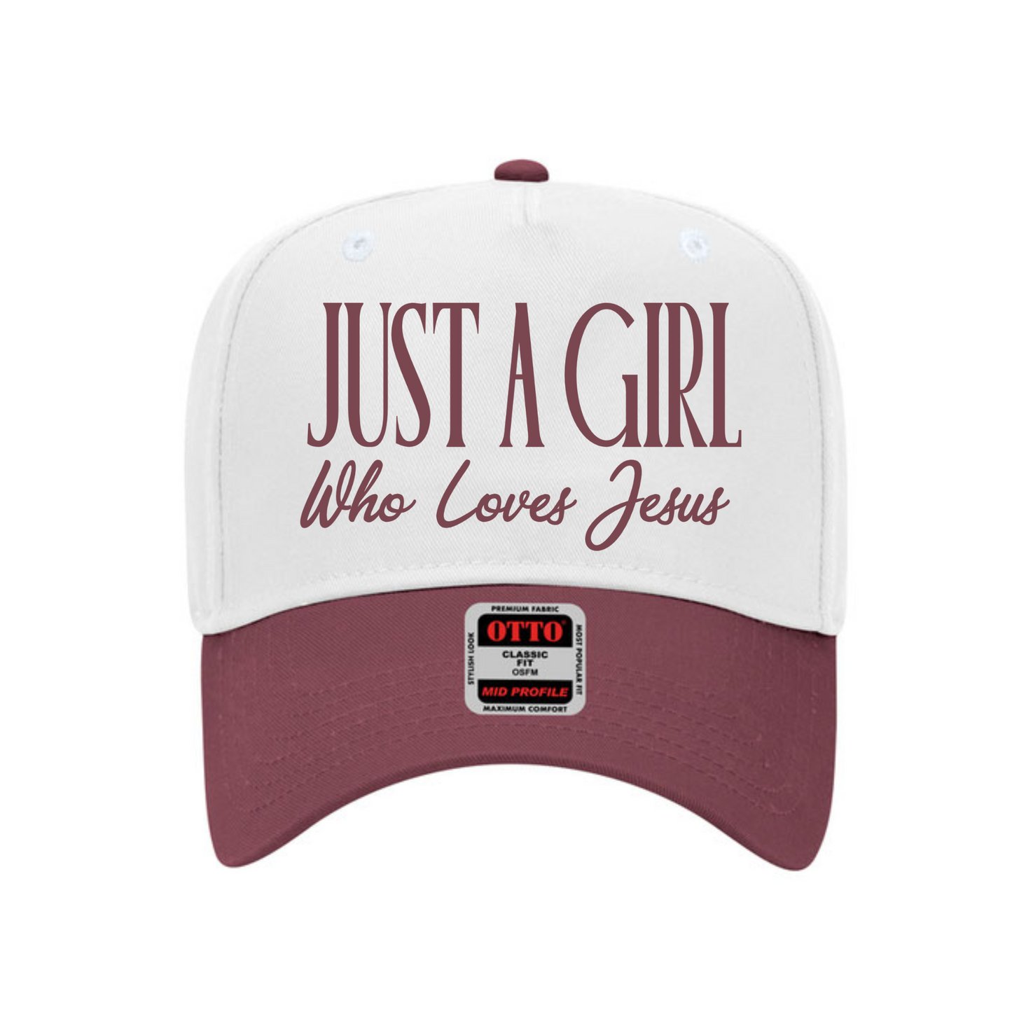 Hey Jude Graphic Tees Just a Girl Who Loves Jesus Trucker Hat - Apparel & Accessories