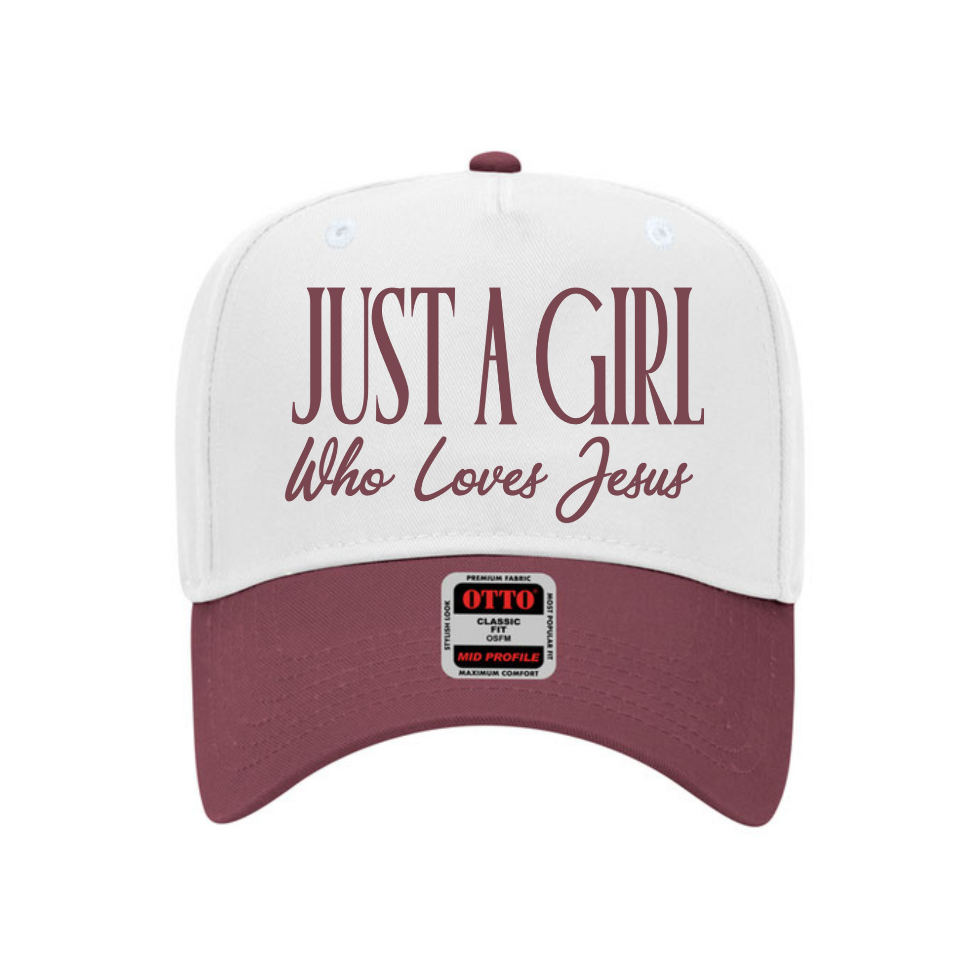 Hey Jude Graphic Tees Just a Girl Who Loves Jesus Trucker Hat - Apparel & Accessories