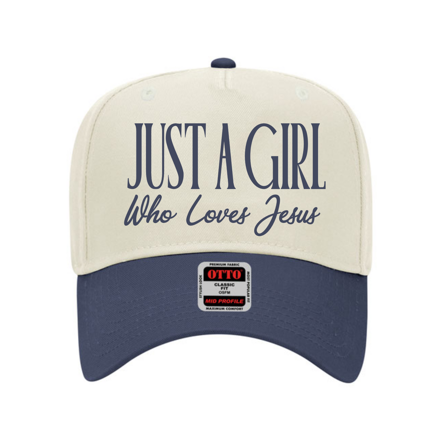 Hey Jude Graphic Tees Just a Girl Who Loves Jesus Trucker Hat - Apparel & Accessories