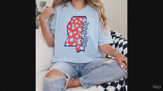 Hotty Toddy Mississippi Graphic Tee, Ole Miss Pride