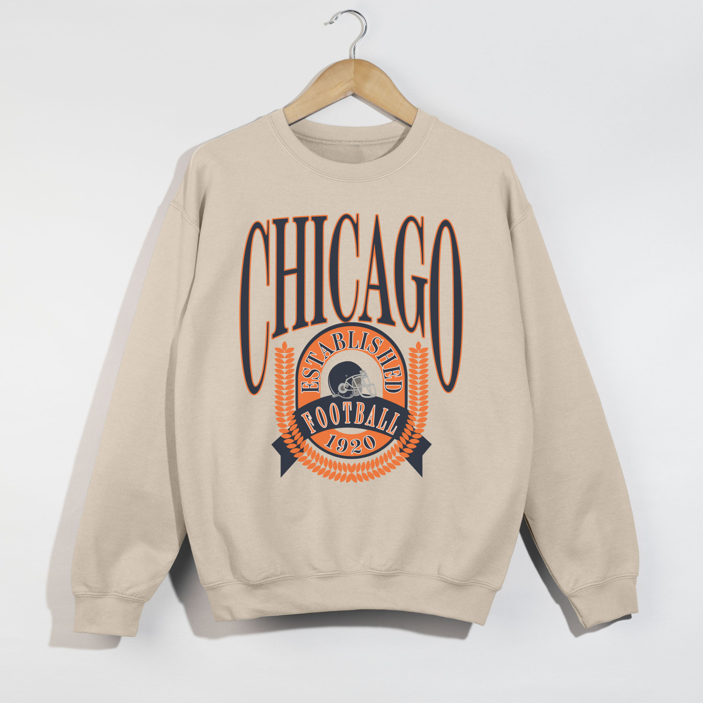 Hey Jude Graphic Tees Chicago Football 1920 Vintage Crewneck - Crafted with Purpose | Everyday Customs - Apparel & Accessories