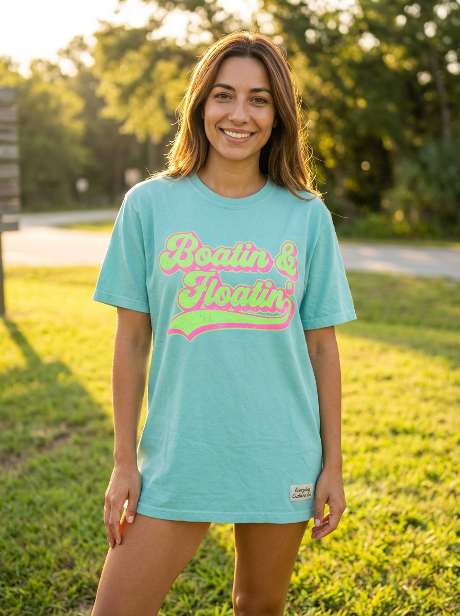 Everyday Customs Co. Boatin and Floatin Tee - T-Shirts