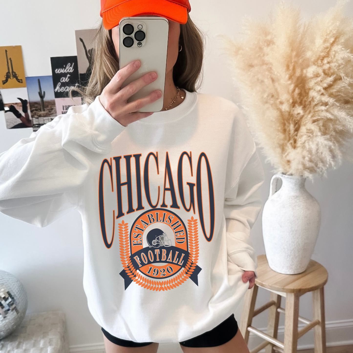 Hey Jude Graphic Tees Chicago Football 1920 Vintage Crewneck - Crafted with Purpose | Everyday Customs - Apparel & Accessories