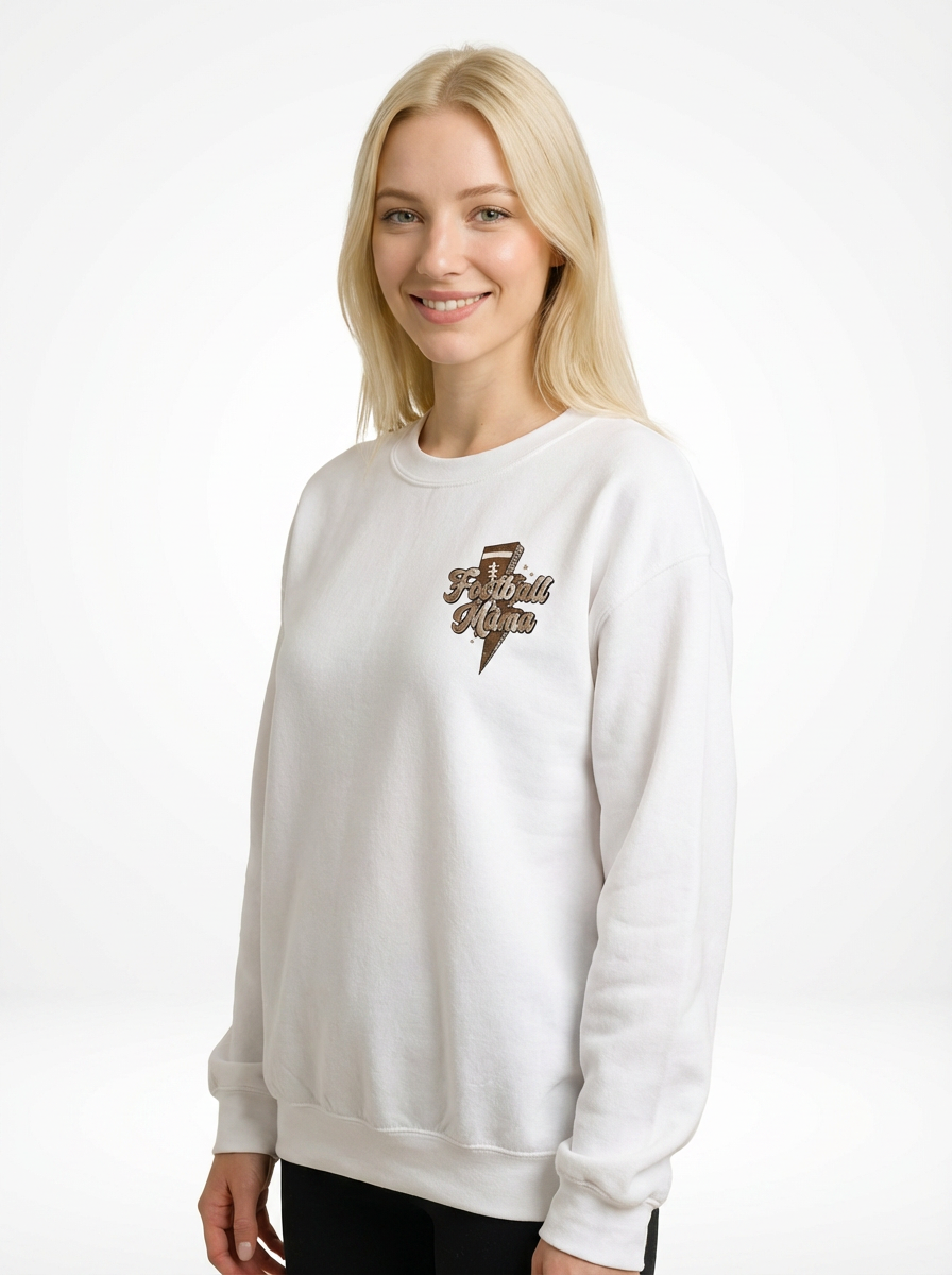 Everyday Customs Co. Football Mama Sweatshirt - Soft Graphic Gameday Pullover | Everyday Customs Co. - Sweatshirts
